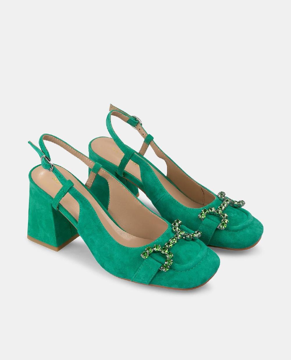 Alma en pena ZAPATO TACÓN DESTALONADO ESTRIBO En oferta