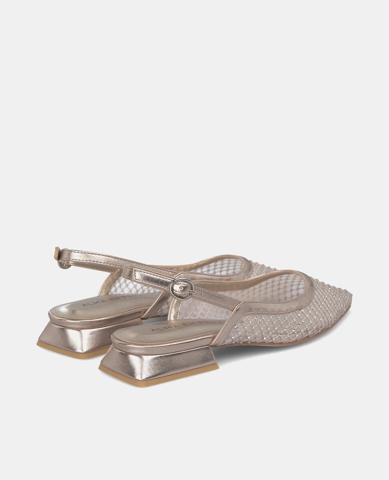 Alma en pena ZAPATO PLANO MALLA BRILLOS En oferta