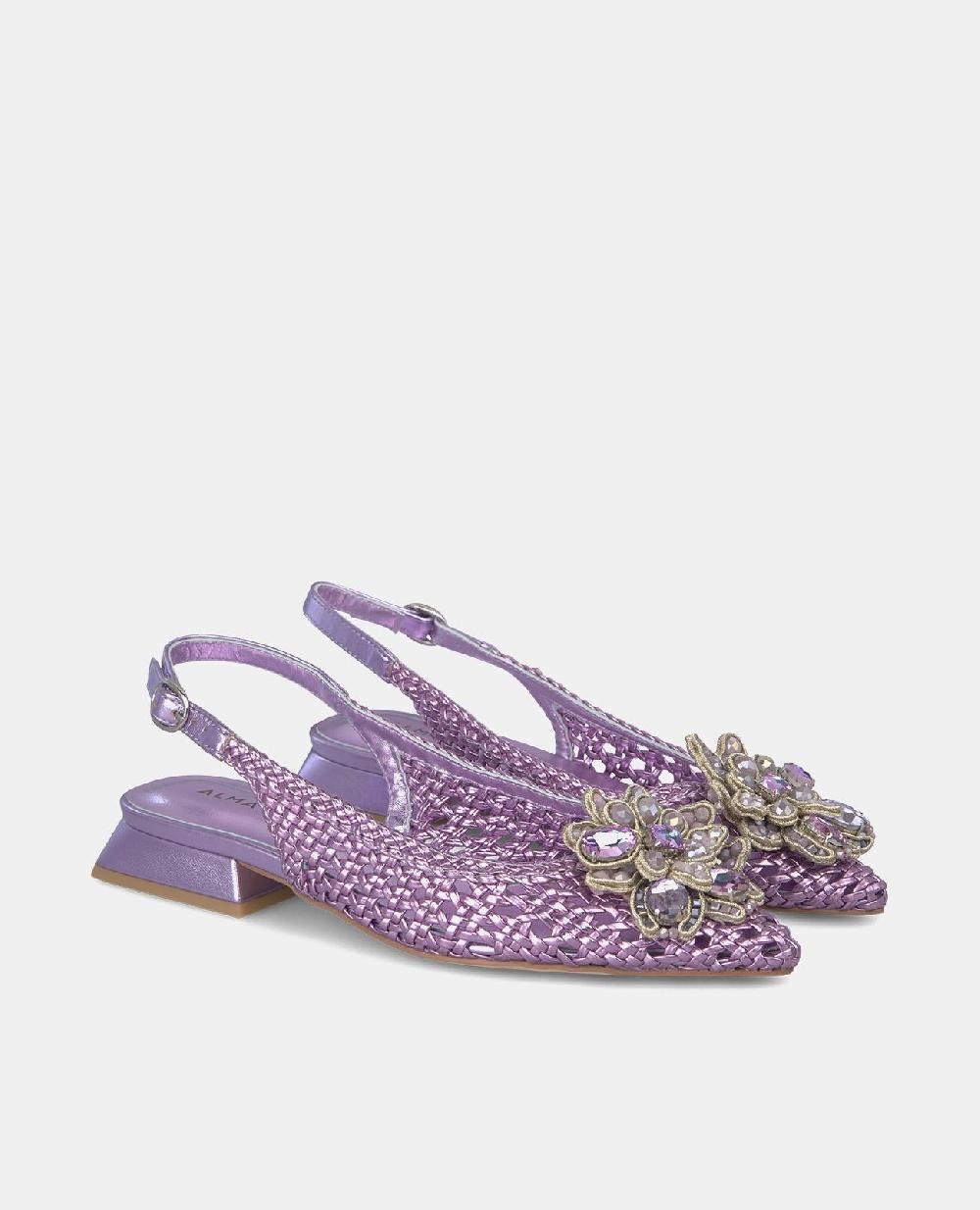 Alma en pena ZAPATO PLANO RAFIA PEDRERÍA Rebajas baratas