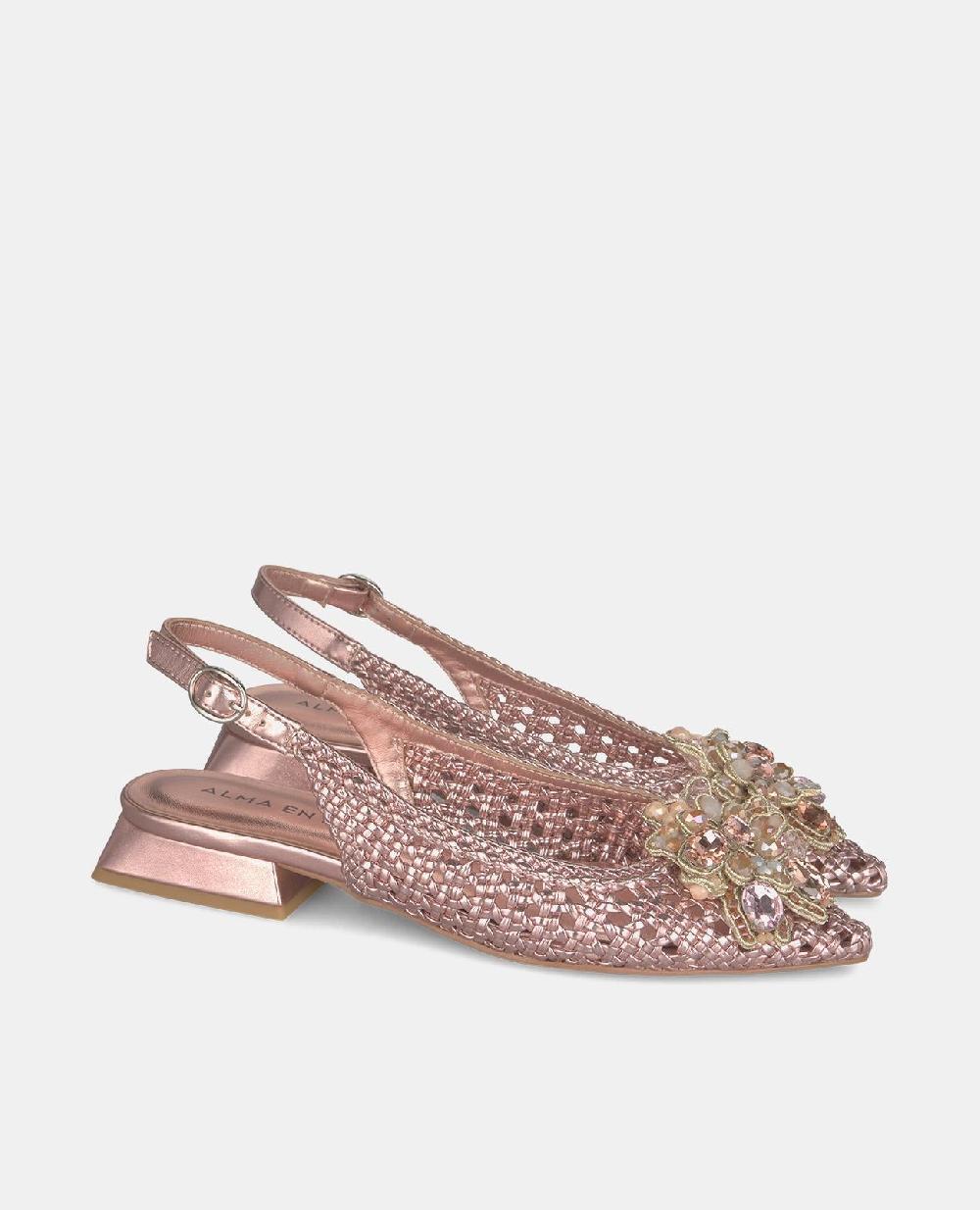 Alma en pena ZAPATO PLANO RAFIA PEDRERÍA Tienda
