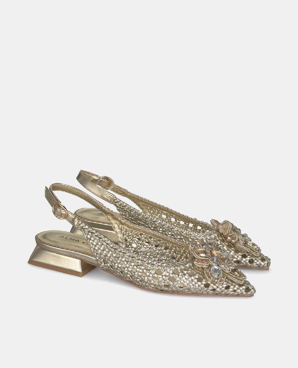 Alma en pena ZAPATO PLANO RAFIA PEDRERÍA Mejor oferta