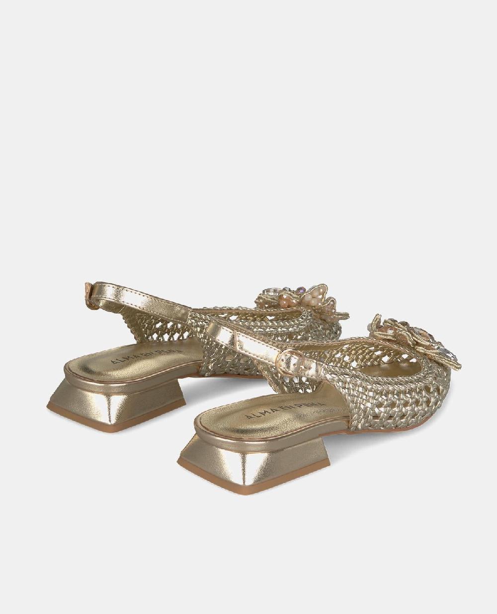 Alma en pena ZAPATO PLANO RAFIA PEDRERÍA Mejor oferta