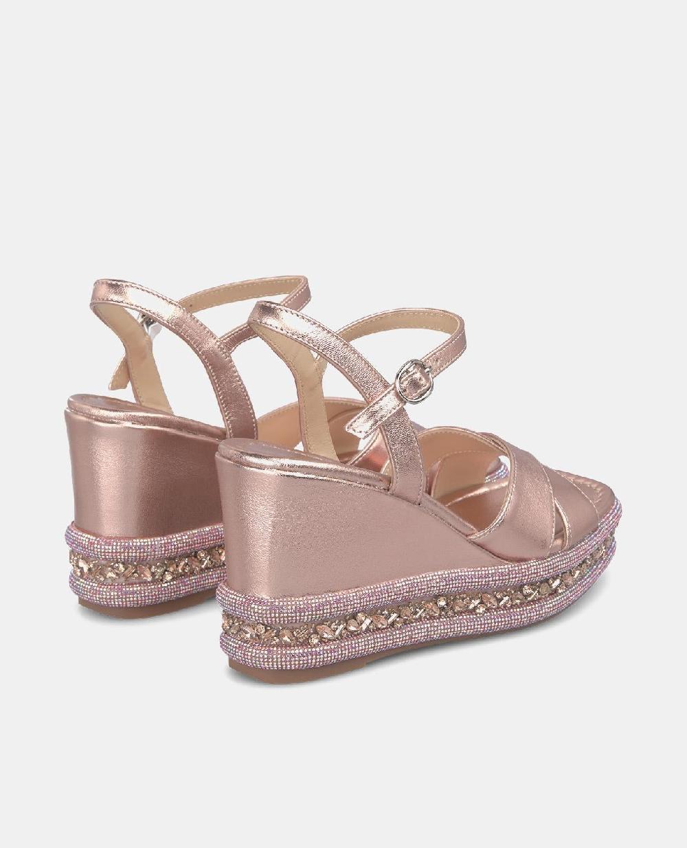Alma en pena SANDALIA CUÑA SUELA PEDRERÍA Oferta exclusiva