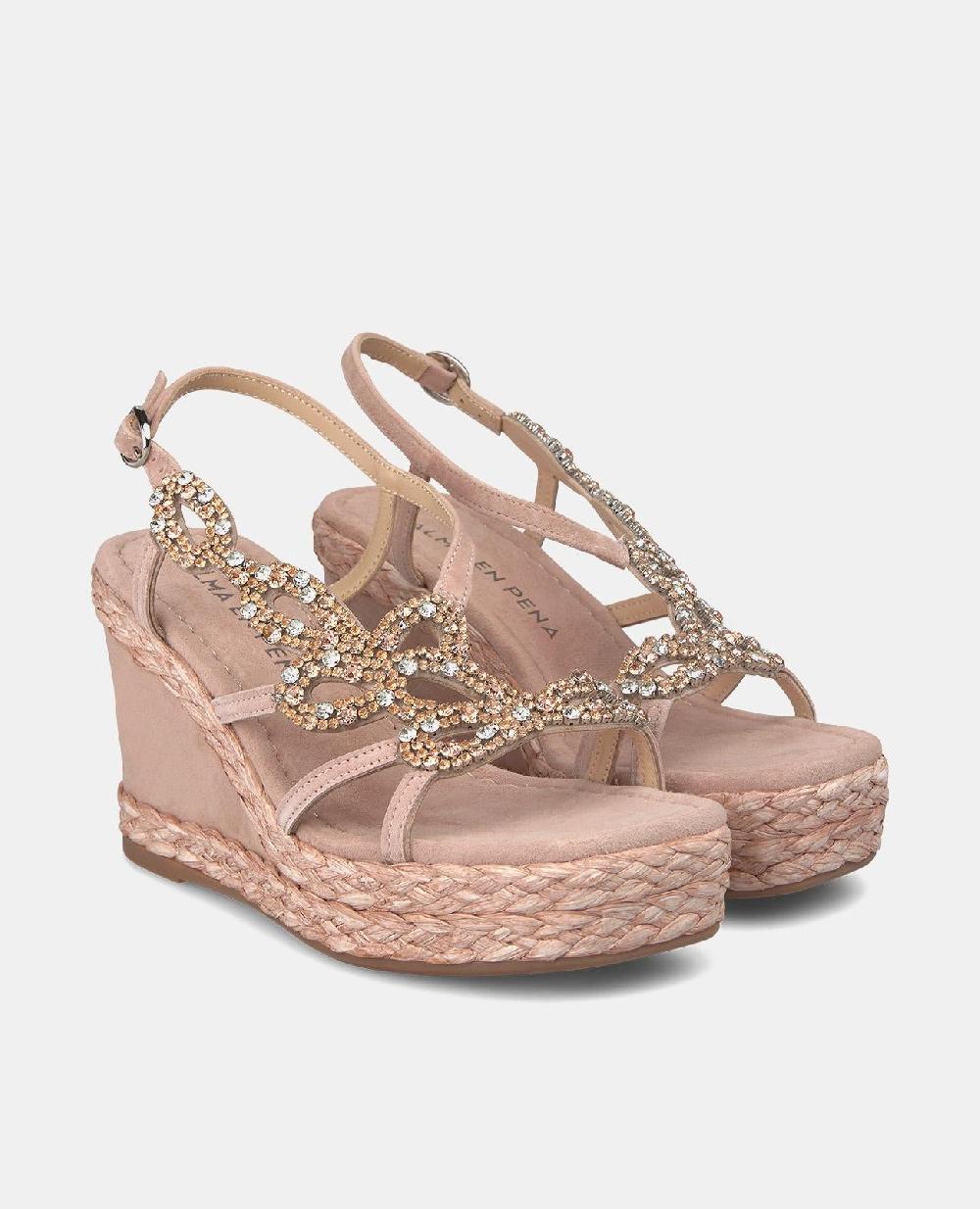 Alma en pena SANDALIA CUÑA CON DETALLE Gran oferta
