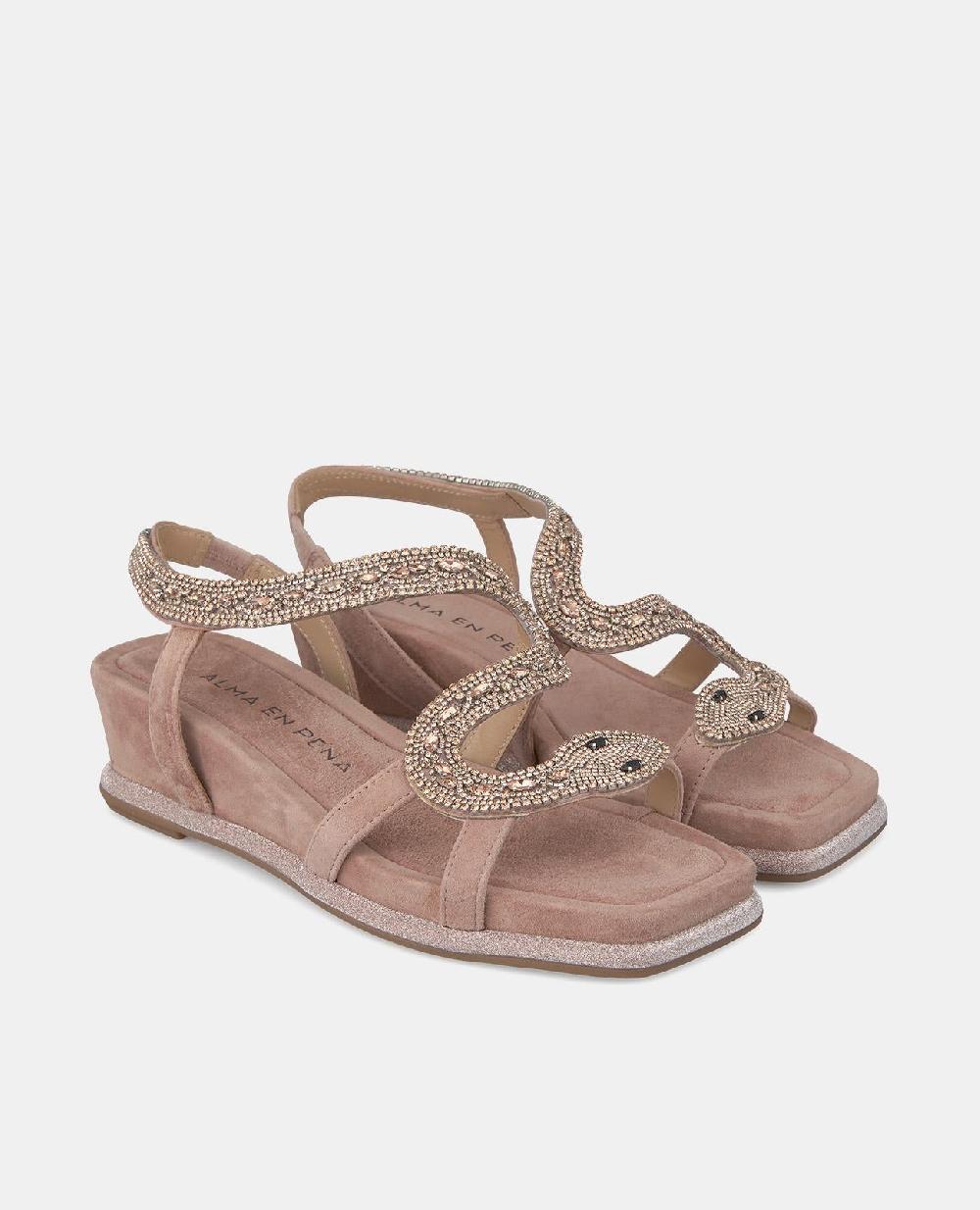 Alma en pena SANDALIA CUÑA SERPIENTE Oferta exclusiva