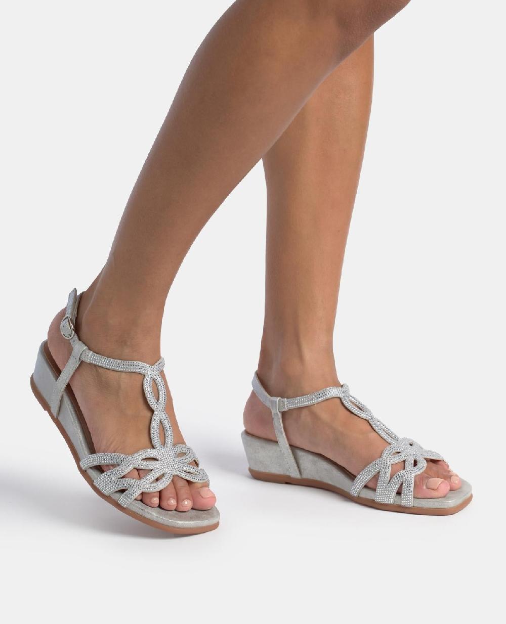Alma en pena SANDALIA TACÓN MEDIO BRILLOS Rebajas top