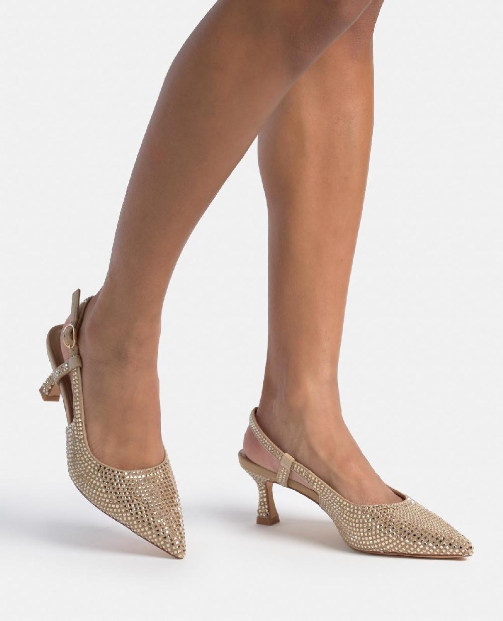 Alma en pena ZAPATO KITTEN CON PEDRERÍA Precio de fábrica