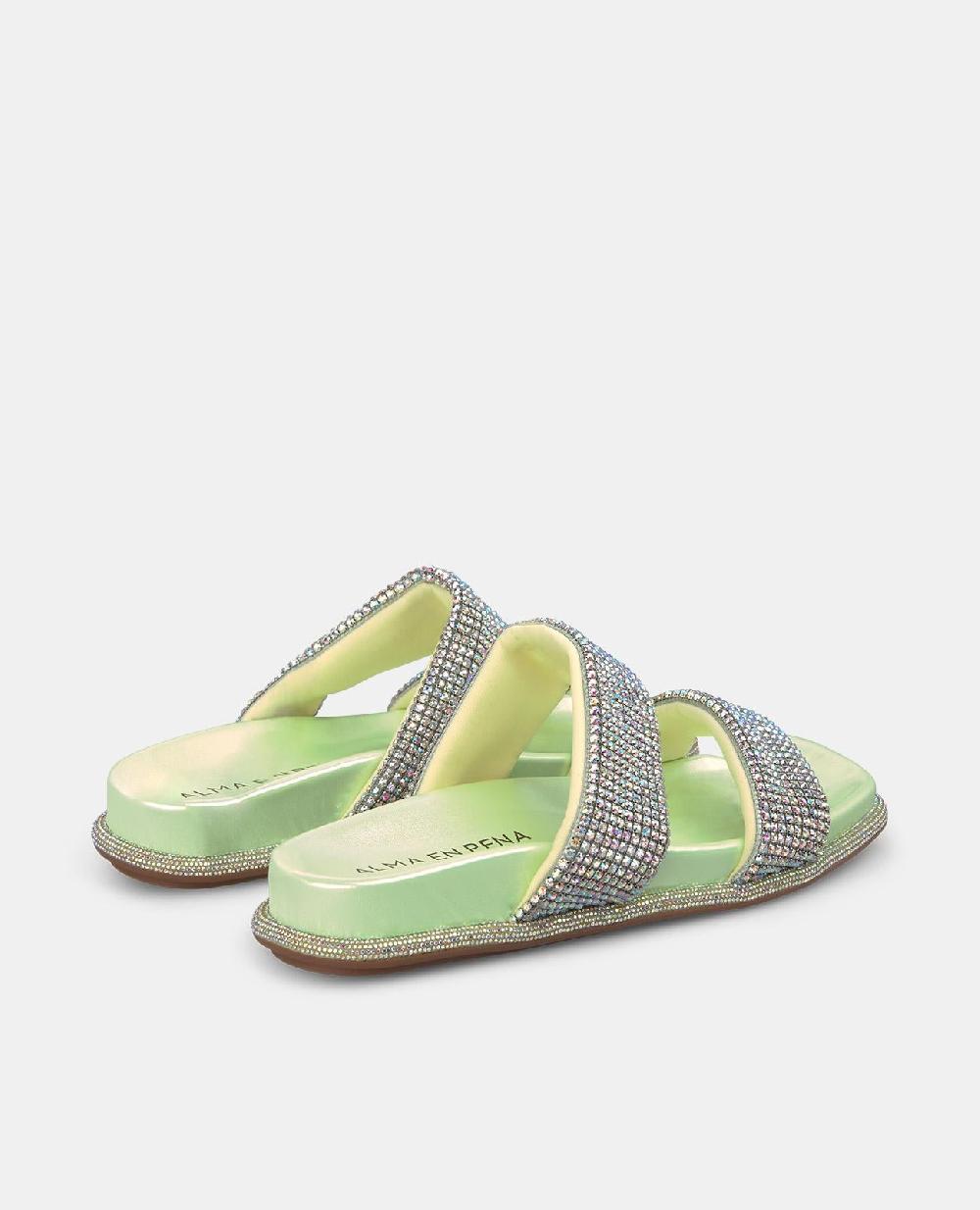 Alma en pena SANDALIA PLANA TIRAS STRASS Oferta especial