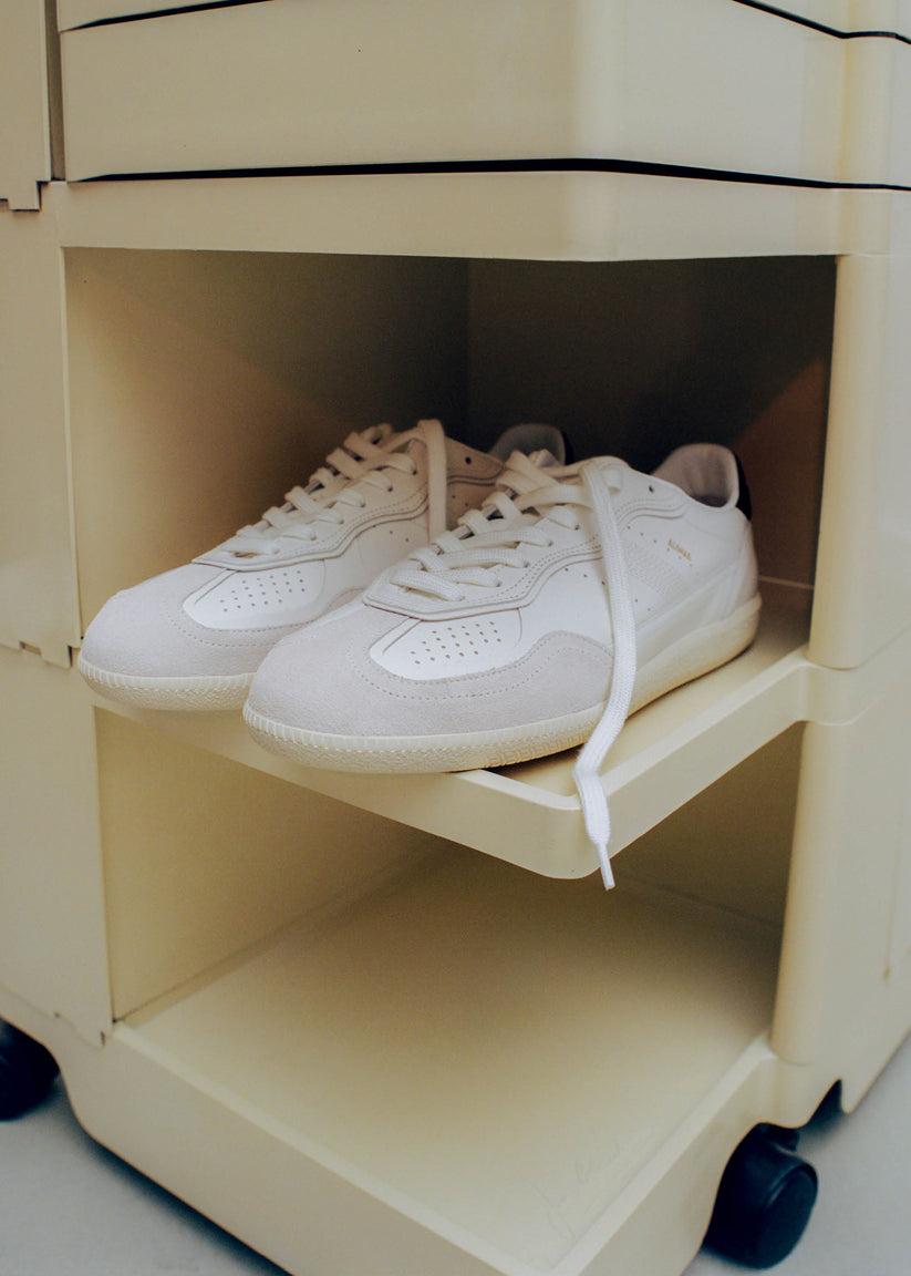 Alohas Tb.490 Zapatillas de Piel Blancas y Negras Liquidación