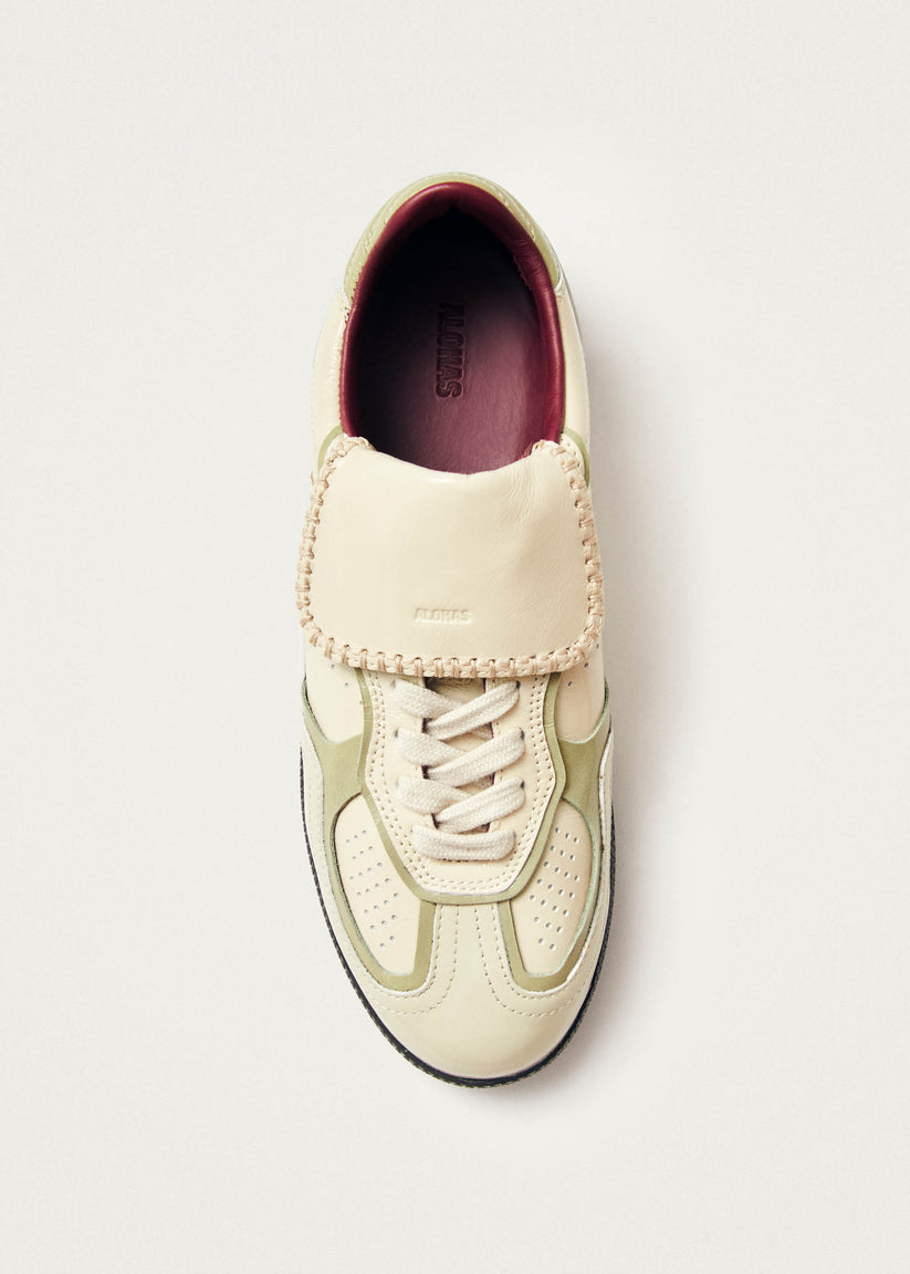 Alohas Tb.490 Club Onix Zapatillas de Cuero Color Crema Ahorra y exporta