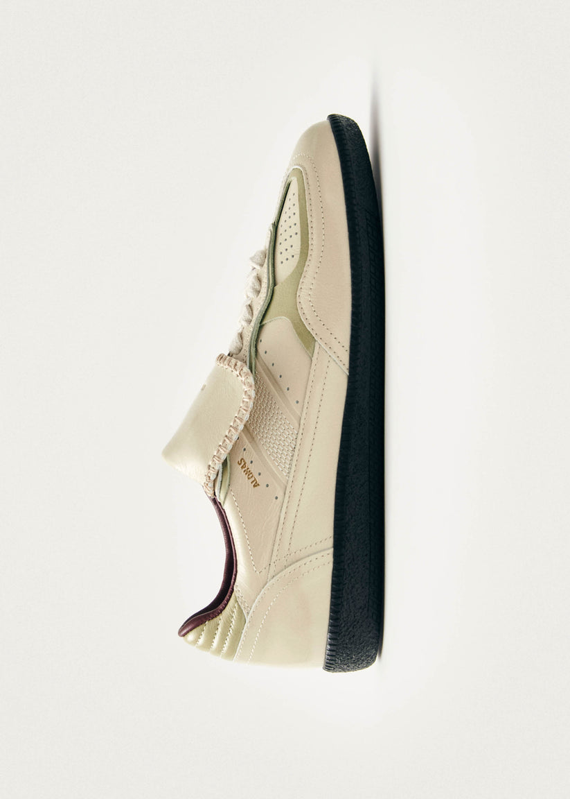 Alohas Tb.490 Club Onix Zapatillas de Cuero Color Crema Ahorra y exporta