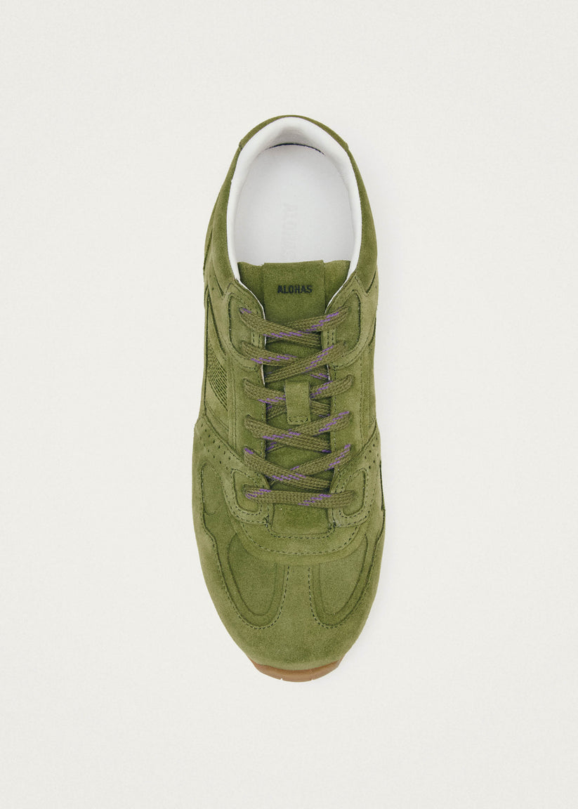 Alohas Tb.56 Suede Zapatillas de Cuero Verde Outlet online