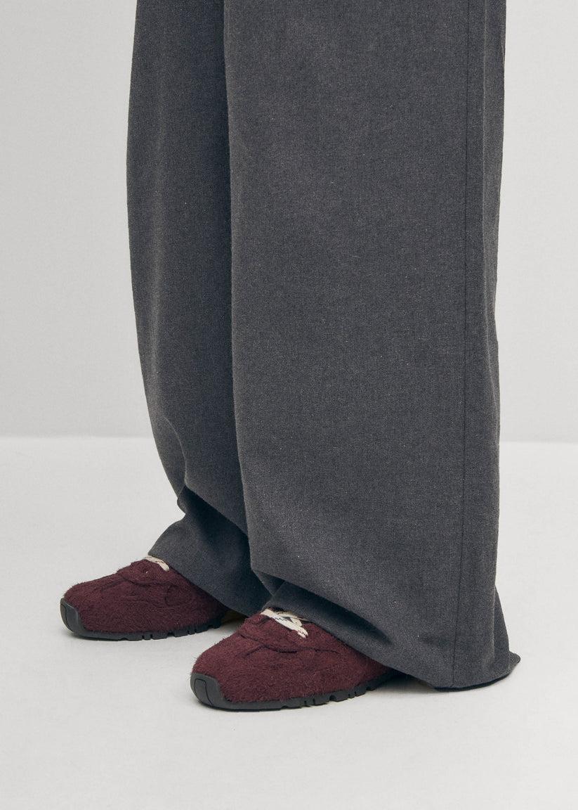 Alohas Tb.56 Suede Fuzzy Zapatillas de Cuero Burdeos Grandes descuentos