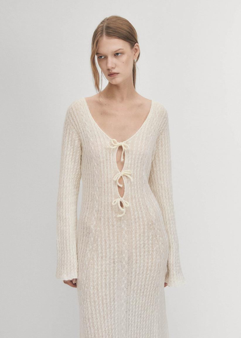 Alohas Triza Vestido Color Crema Descuento por venta flash