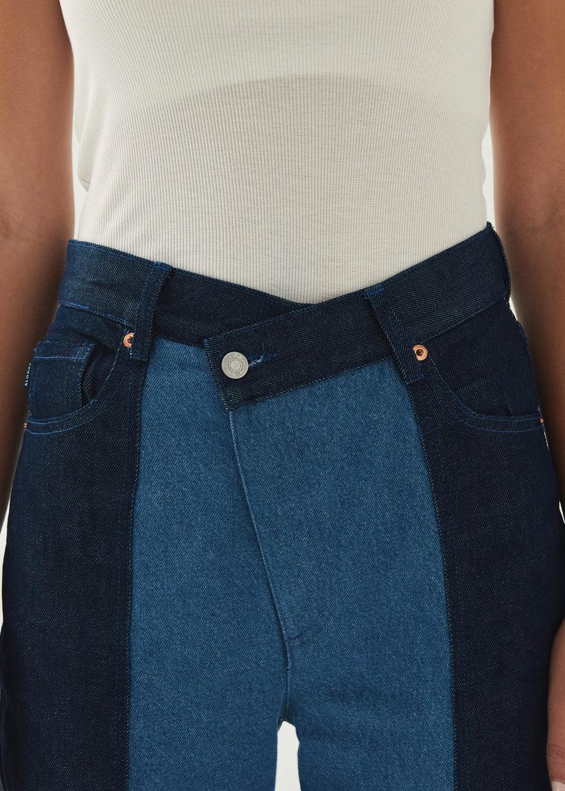 Alohas Kansas Bicolor Indigo Denim Trousers Rebajas