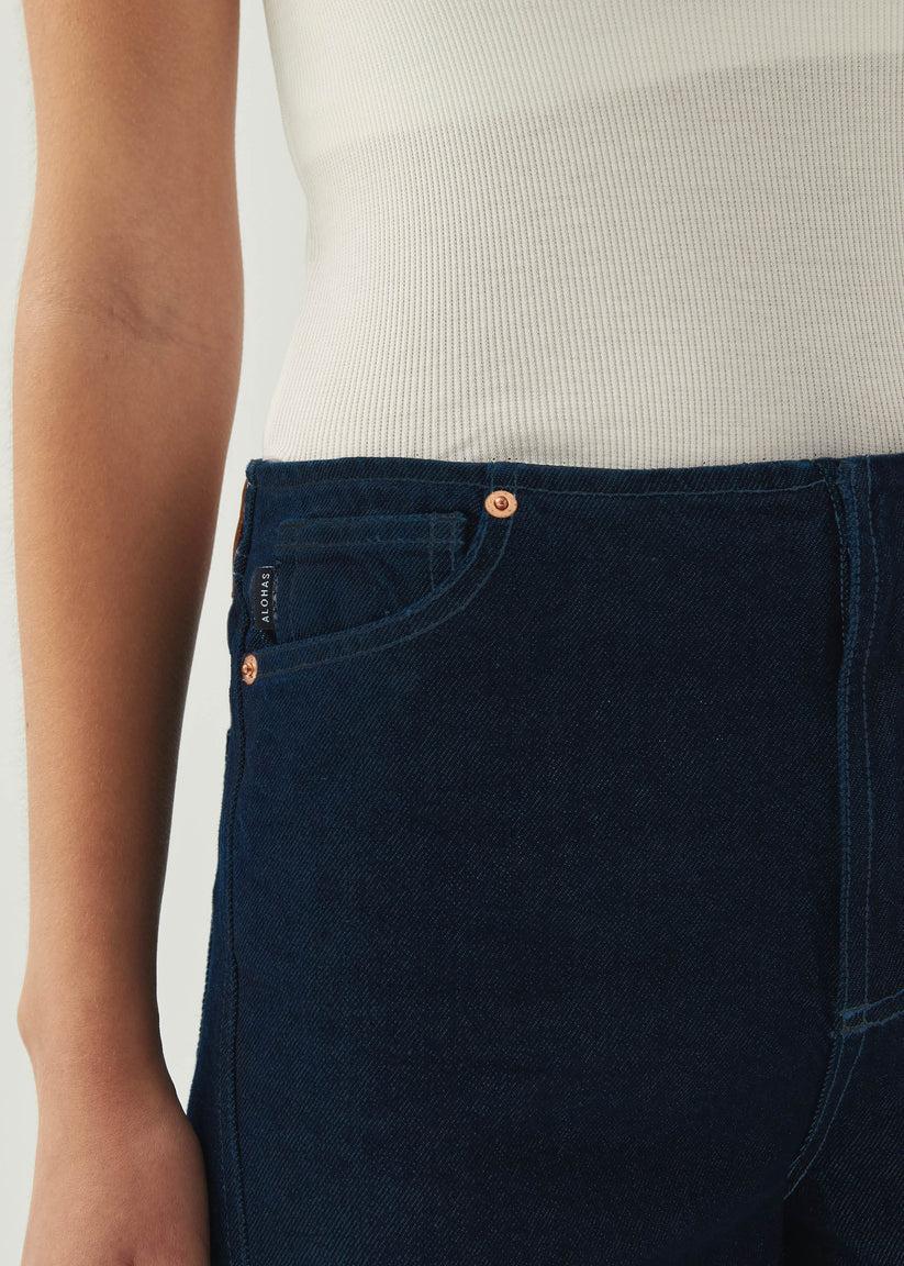 Alohas Magda Indigo Denim Trousers Tienda