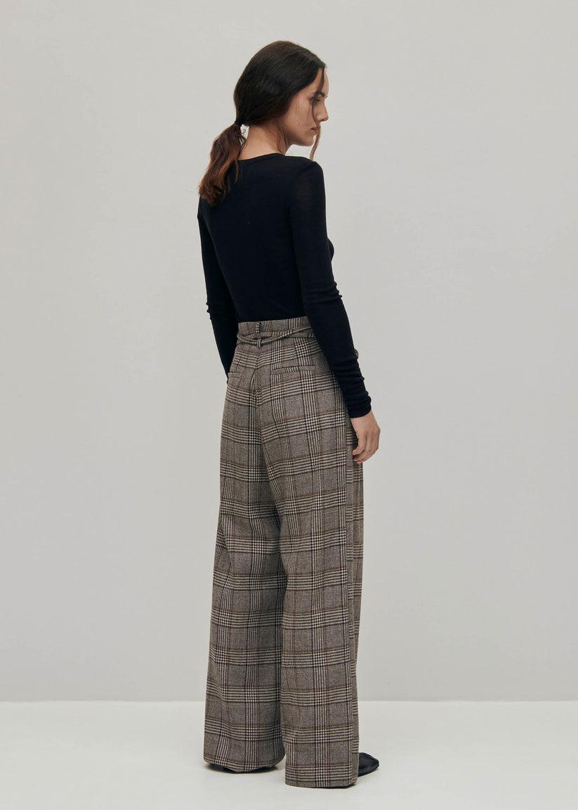 Alohas Kathy Pantalones a Cuadros Marrones Oferta especial
