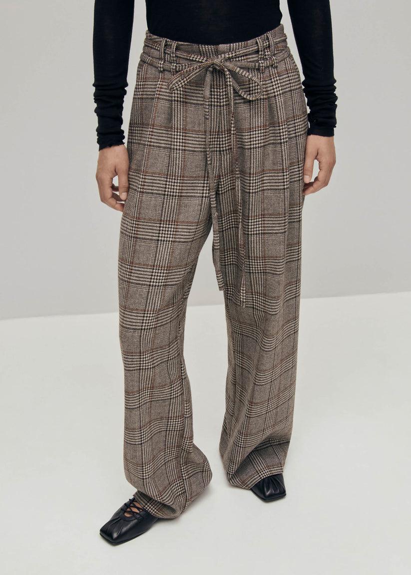Alohas Kathy Pantalones a Cuadros Marrones Oferta especial