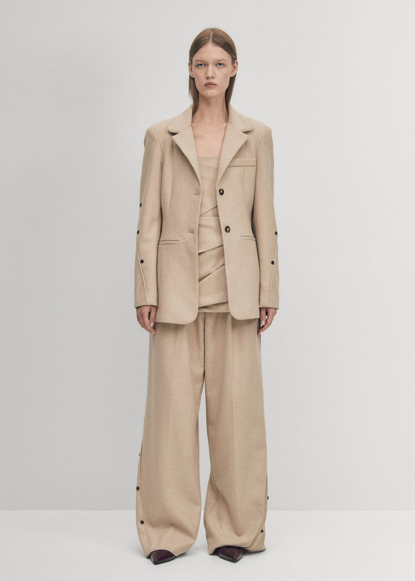 Alohas Beth Blazer Beige Superdescuento