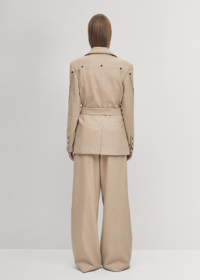 Alohas Beth Blazer Beige Superdescuento