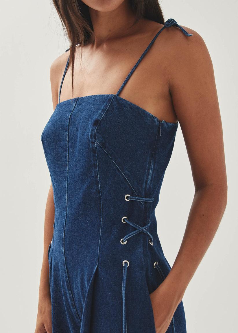 Alohas Tania Mono Vaquero Azul En oferta