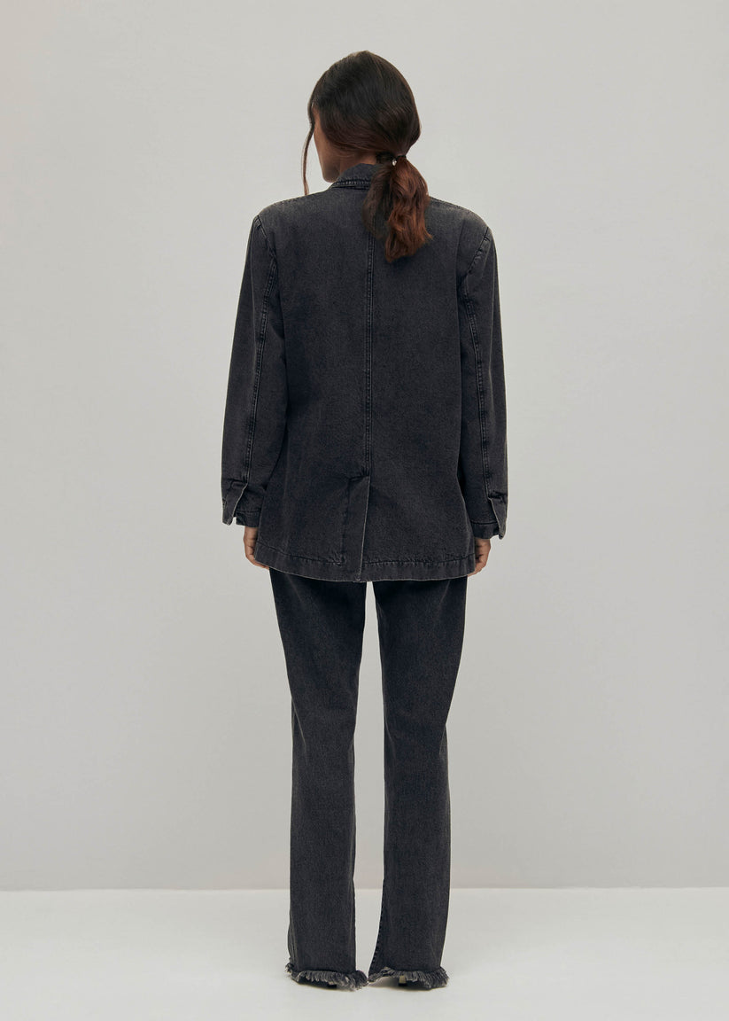 Alohas Sandra Blazer Vaquera Negra Ventas relámpago