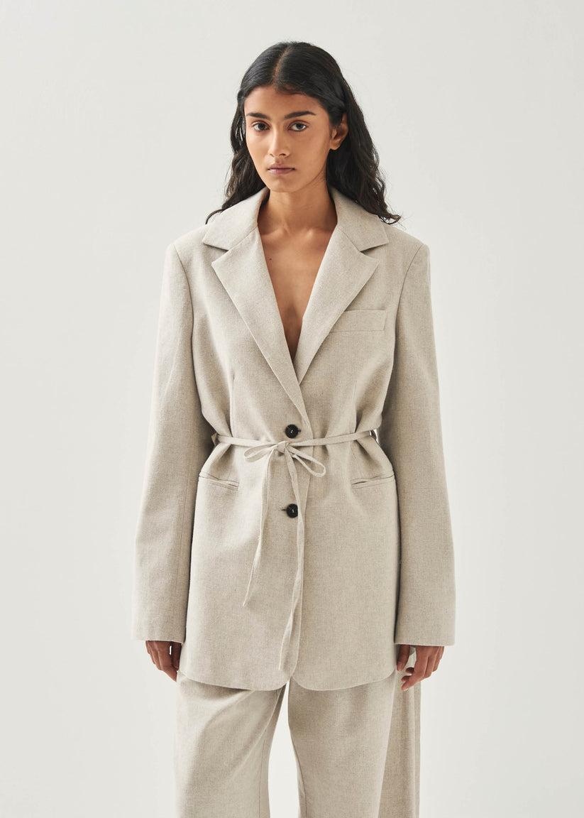 Alohas Very Blazer Color Crema Descuento