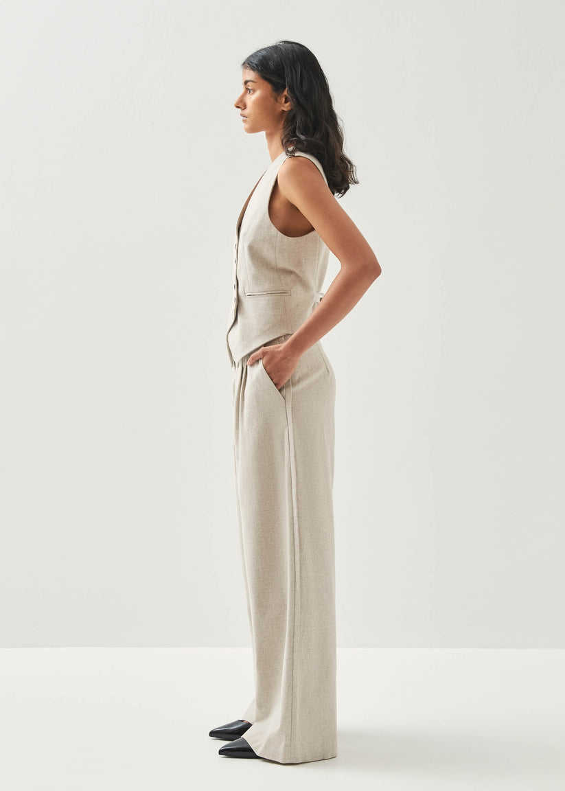 Alohas Meran Pantalones Color Crema Tienda