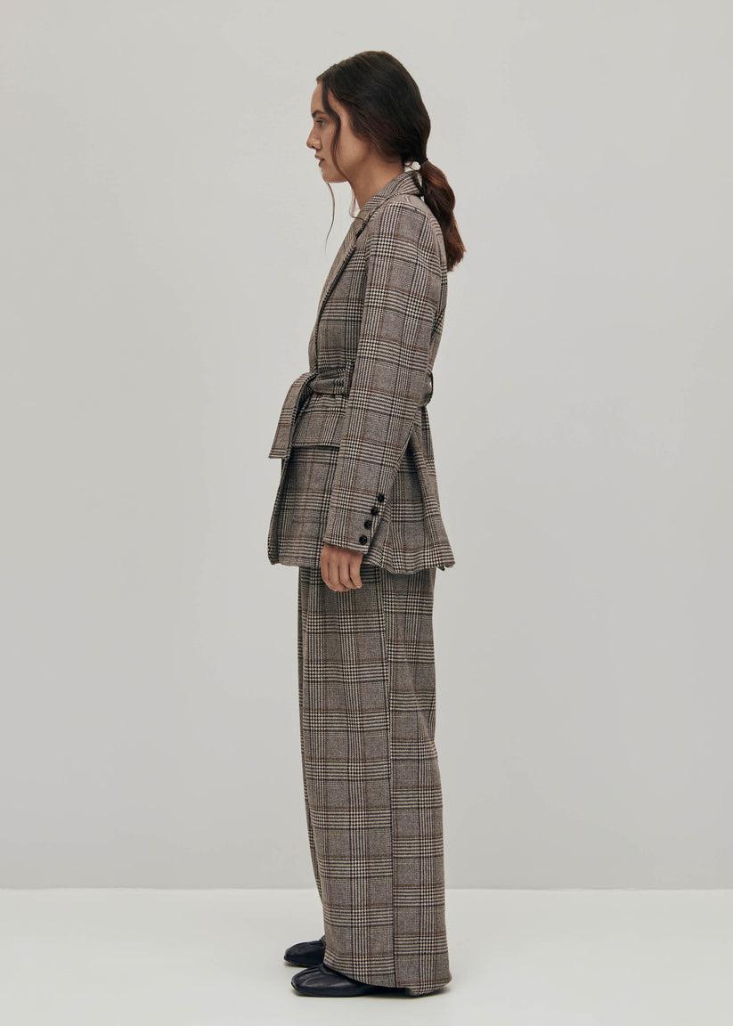 Alohas Nagano Blazer a Cuadros Marrón Envío gratis
