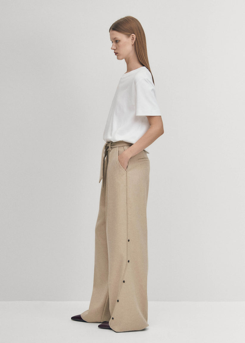 Alohas Abbie Pantalones Beige Promoción por tiempo limitado