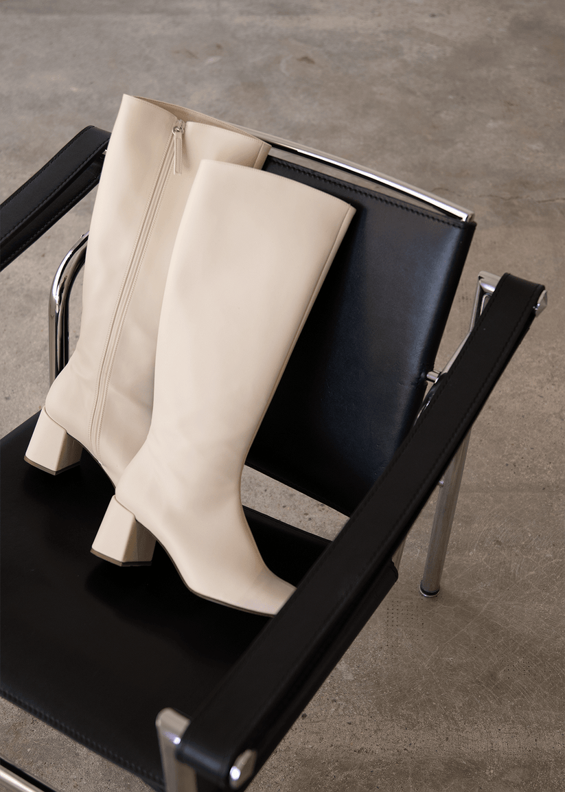 Alohas Chalk Botas Blancas de Piel Vegana Grandes descuentos