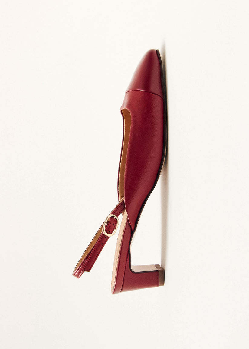 Alohas Lindy Bliss Tacones de Cuero Rojo Precios de Black Friday