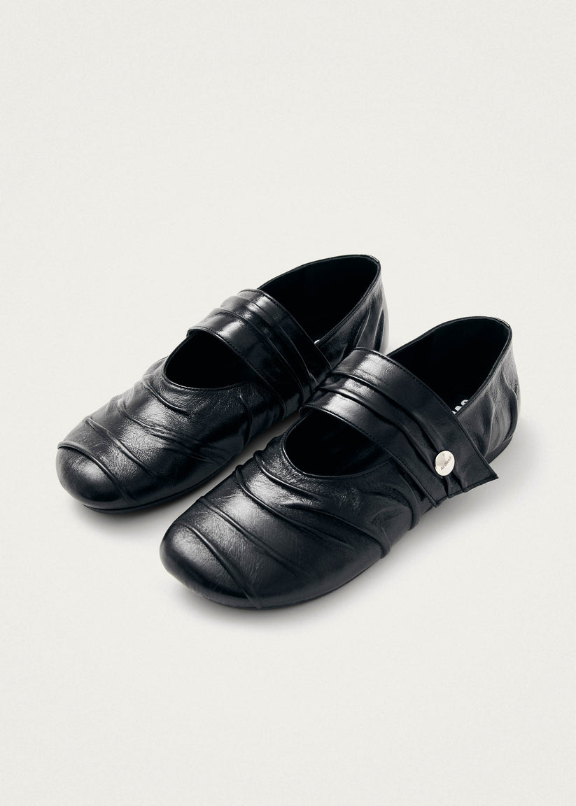 Alohas Shay Bailarinas de Cuero Negro Ofertas
