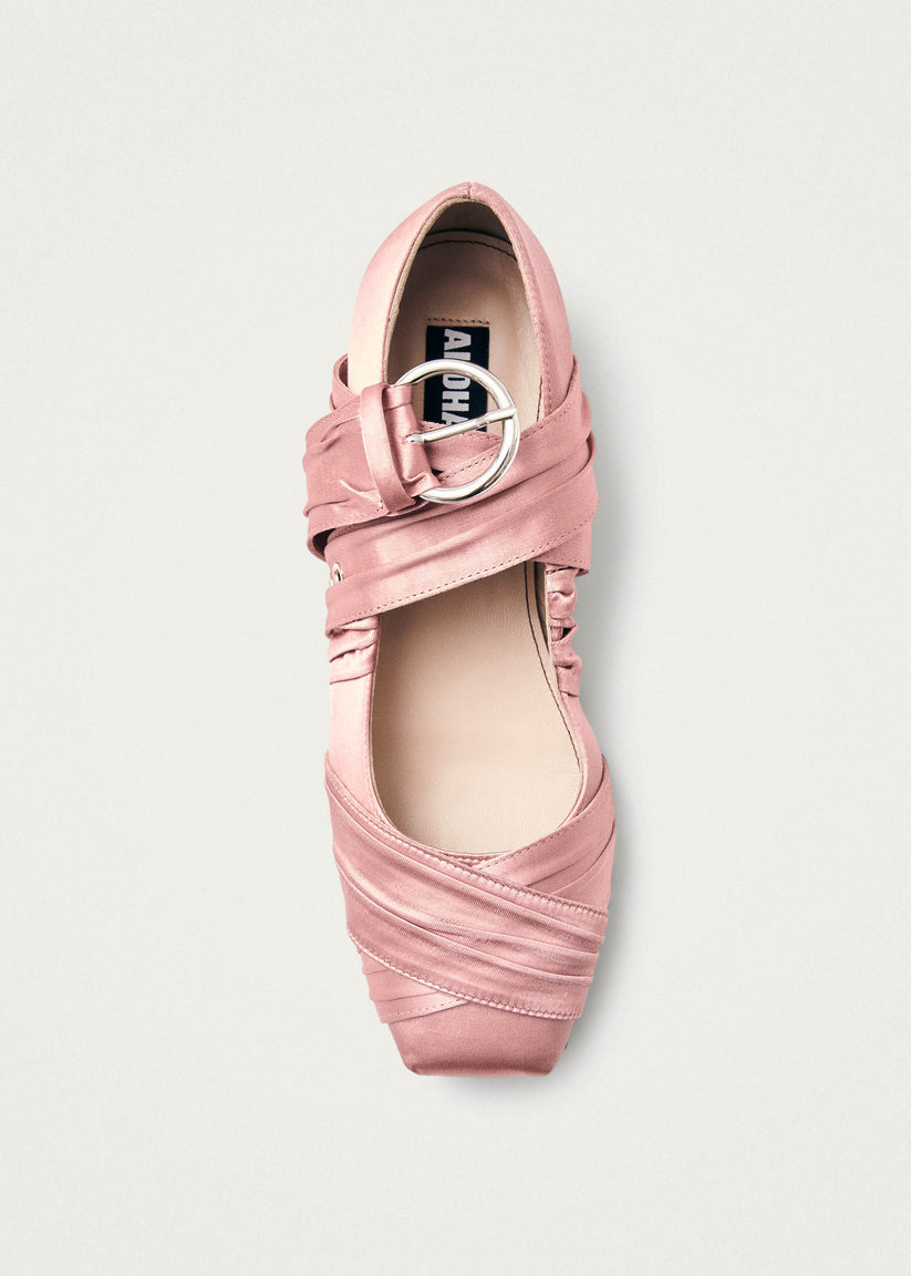 Alohas Volant Silky Bailarinas Color Rosa En oferta