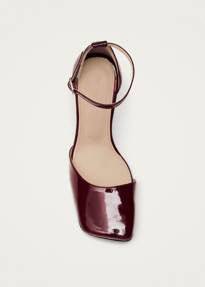 Alohas Liebe Onix Tacones de Cuero Burdeos Outlet online
