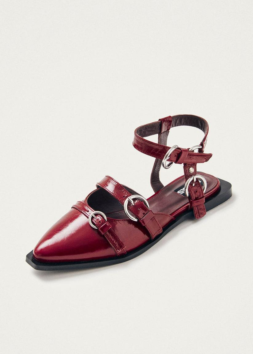 Alohas Thalara Onix Bailarinas de Cuero Burdeos Gran oferta