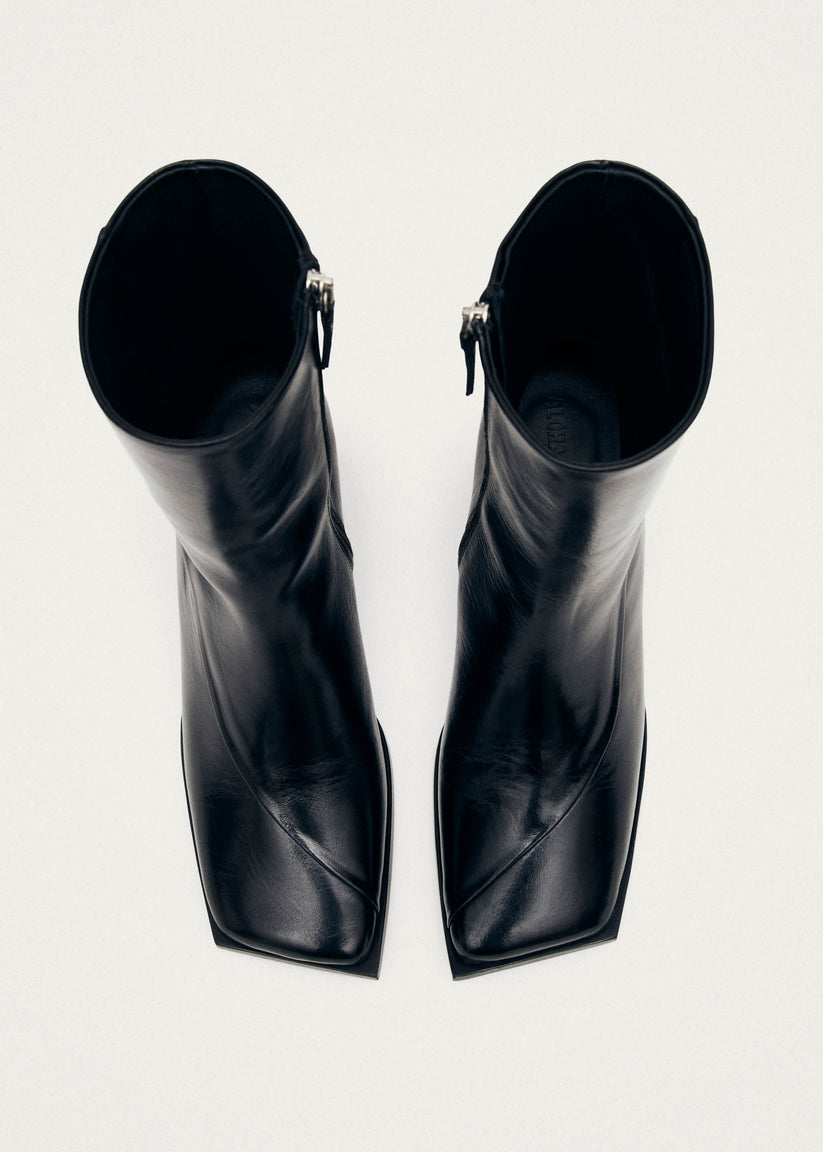 Alohas Chantal Botines de Cuero Negro Descuento