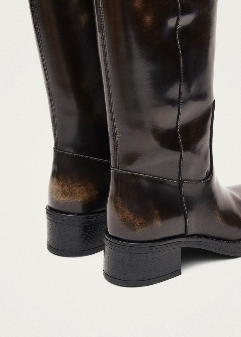 Alohas Sajan Botas de Cuero Marrones Solo hoy