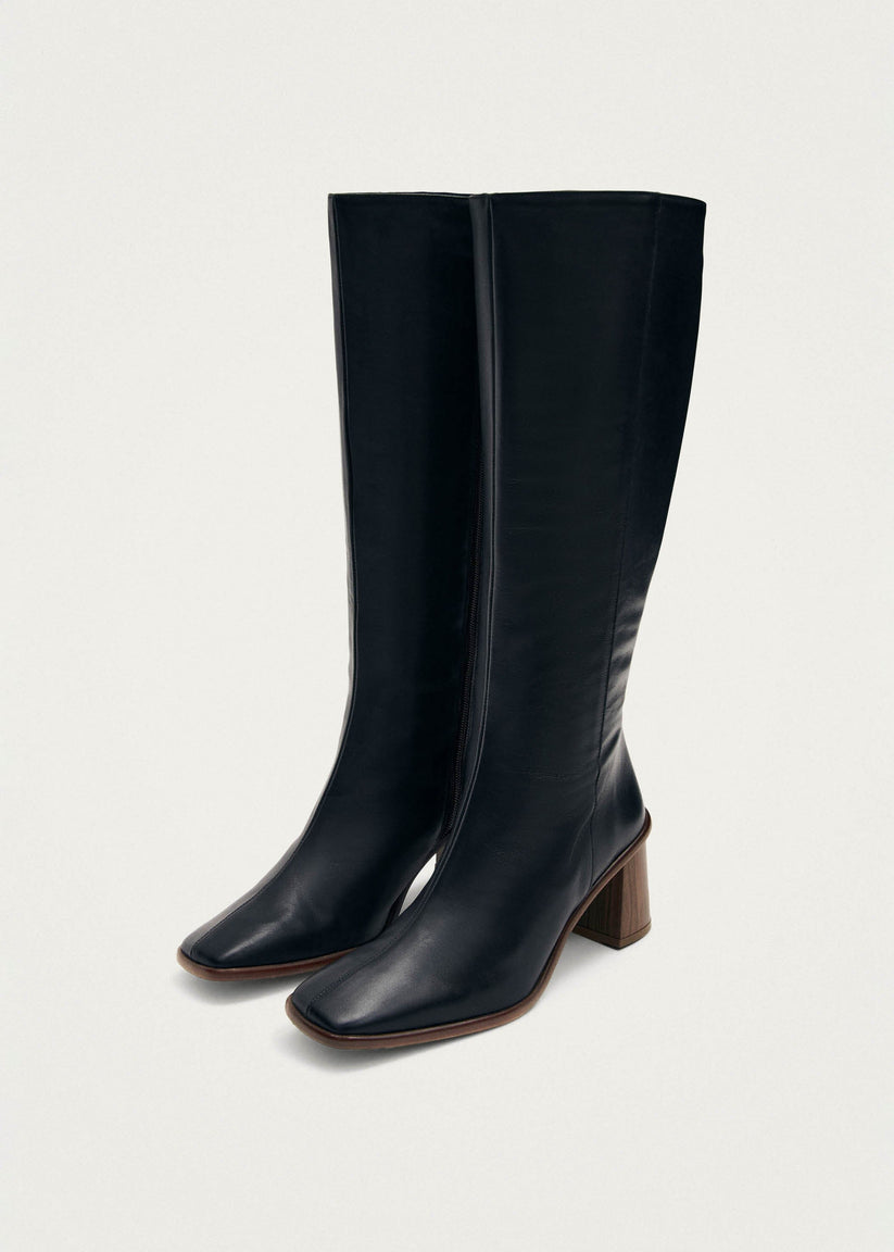 Alohas East Botas Negras de Piel Oferta especial de fábrica