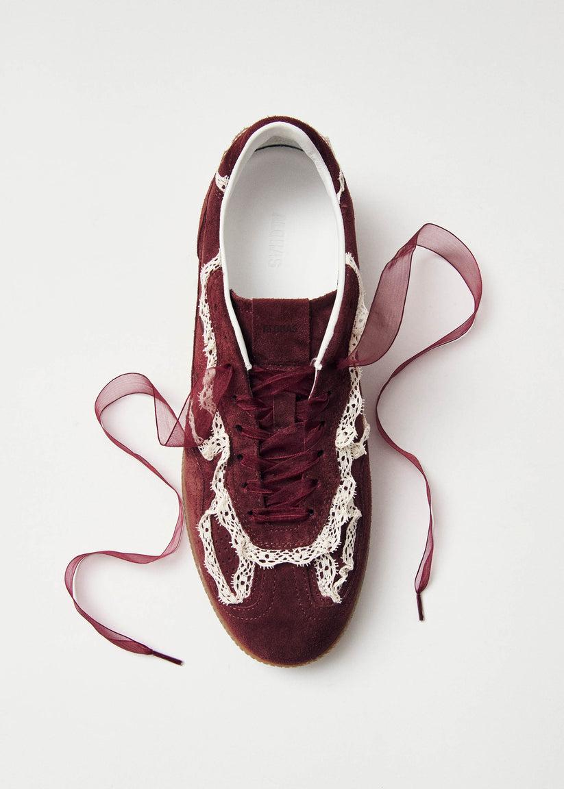 Alohas Tb.490 Crochet Zapatillas de Cuero Burdeos Envío internacional gratuito