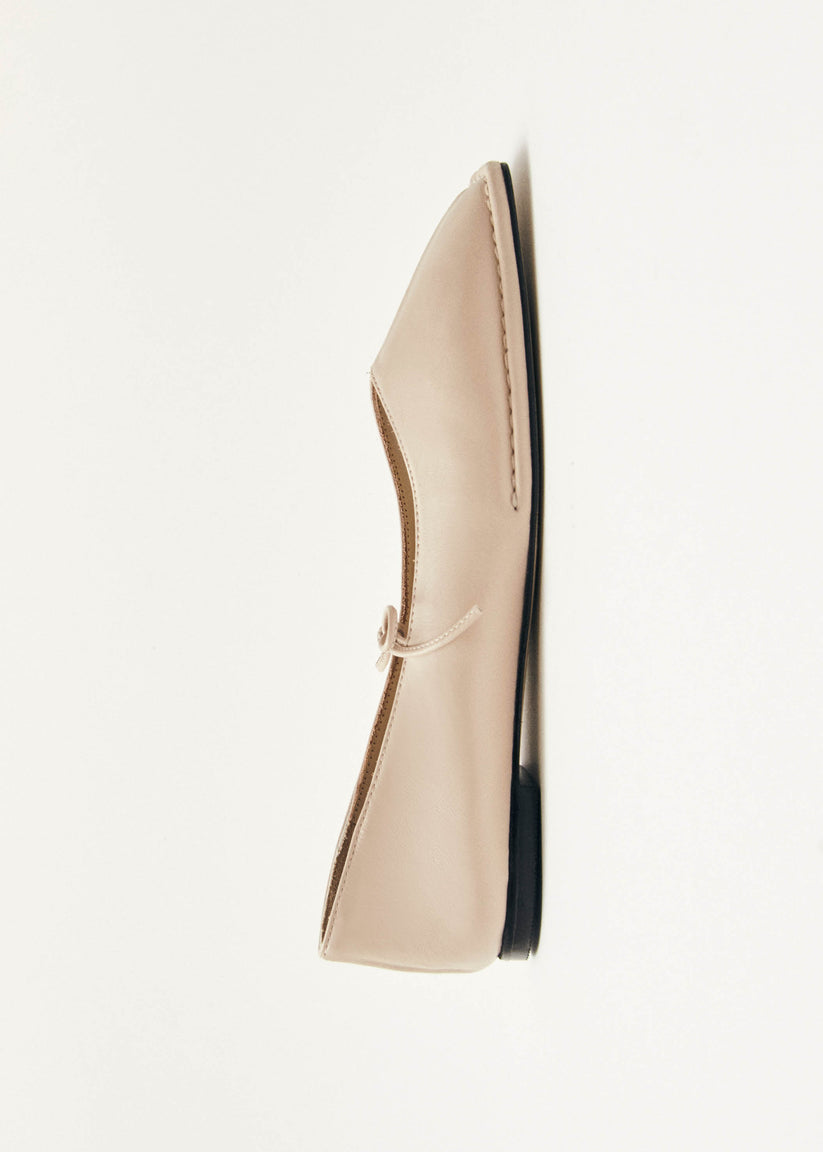 Alohas Sway Bailarinas de Cuero Color Crema Libre de impuestos