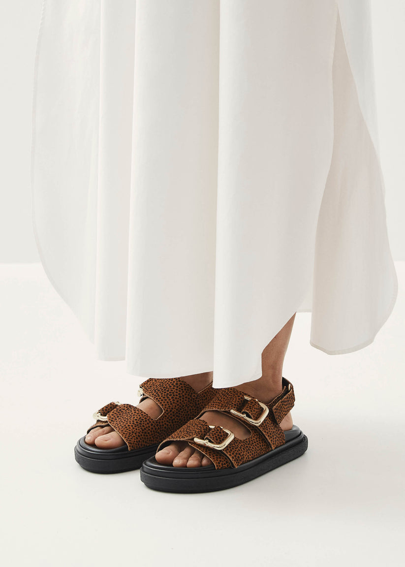 Alohas Harper Soft Tan Leather Sandals Oferta exclusiva