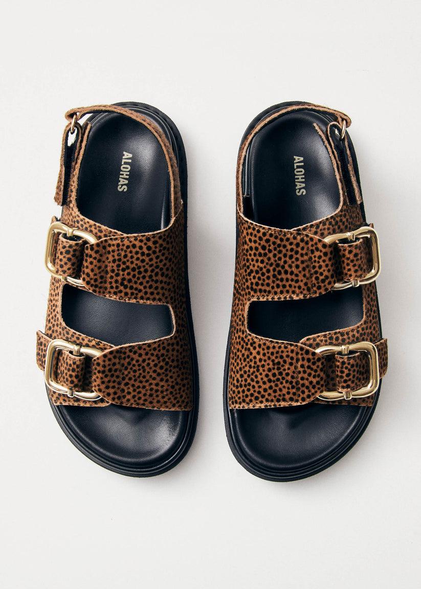 Alohas Harper Soft Tan Leather Sandals Oferta exclusiva