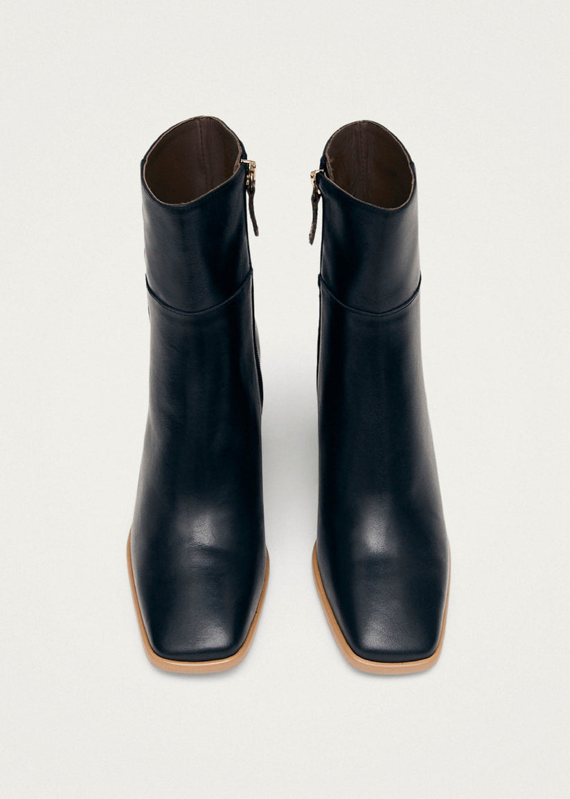 Alohas West Vintage Botas Negras de Piel Ofertas especiales