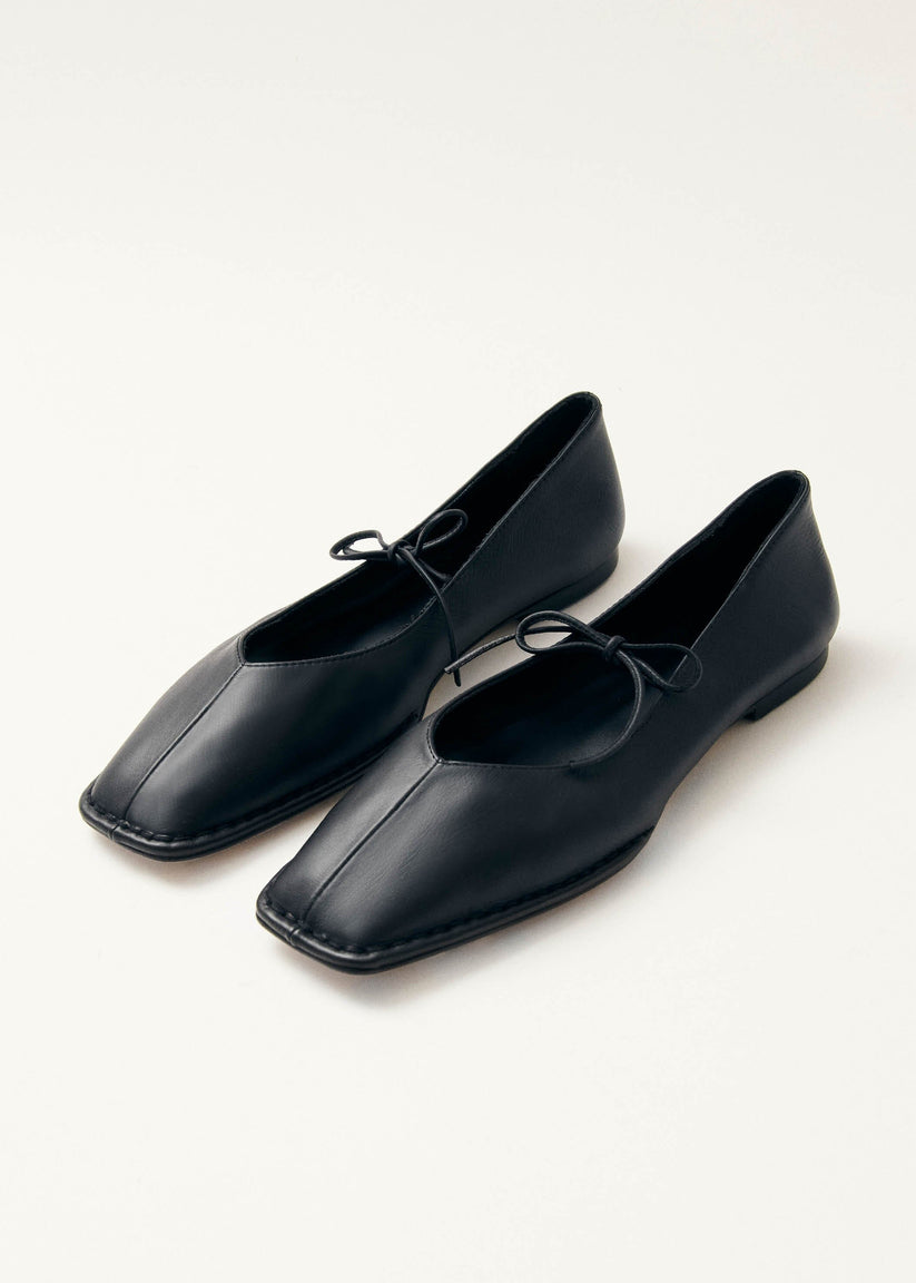 Alohas Sway Bailarinas Negras de Piel Venta caliente