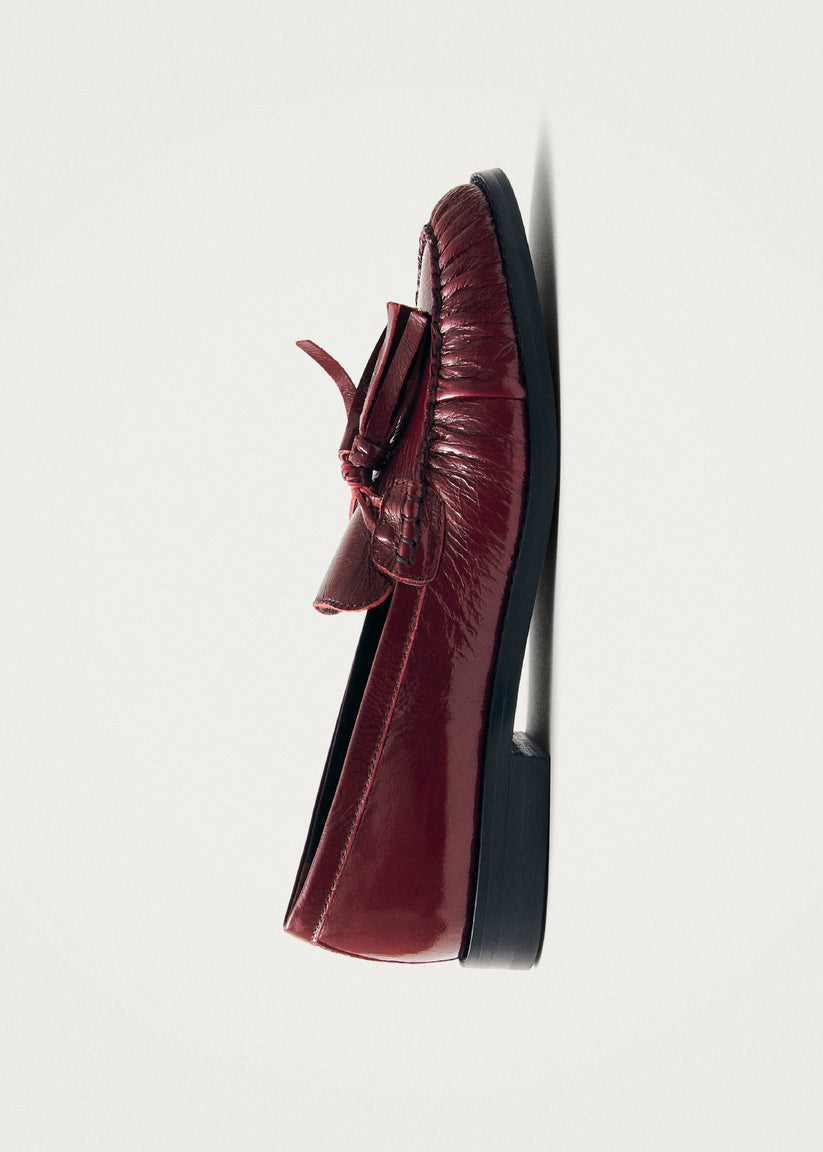 Alohas Marietta Onix Mocasines de Cuero Burdeos Superdescuento
