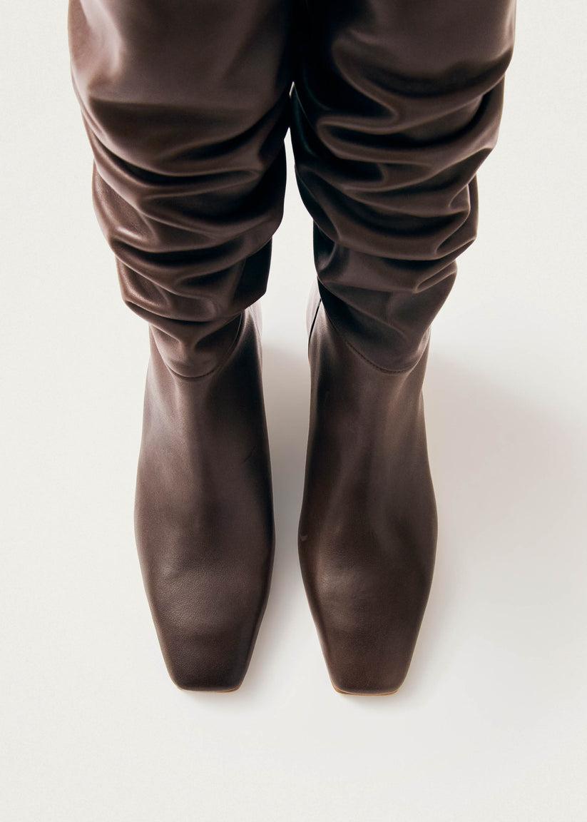 Alohas Kalila Botas de Cuero Marrón Precios de Black Friday