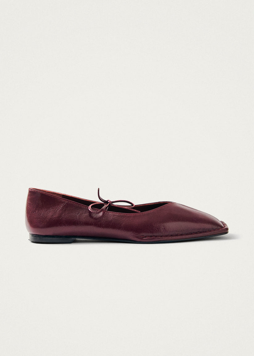 Alohas Sway Bailarinas de Cuero Burdeos En oferta