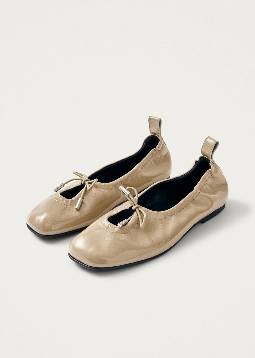 Alohas Rosalind Onix Bailarinas de Cuero Beige Oferta exclusiva