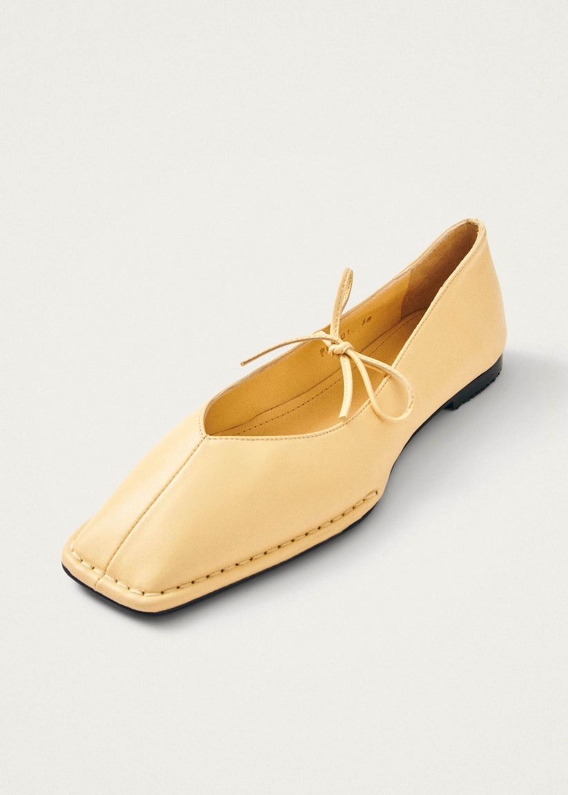 Alohas Sway Bailarinas de Cuero Color Vainilla Última moda